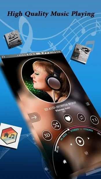 Music Player – Classic 3D Audio Player स्क्रीनशॉट 2