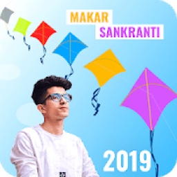 ikon Makar Sankranti Phato Frame &amp; Dp Maker 2019