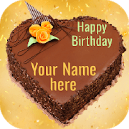 Name On Birthday Cake आइकन