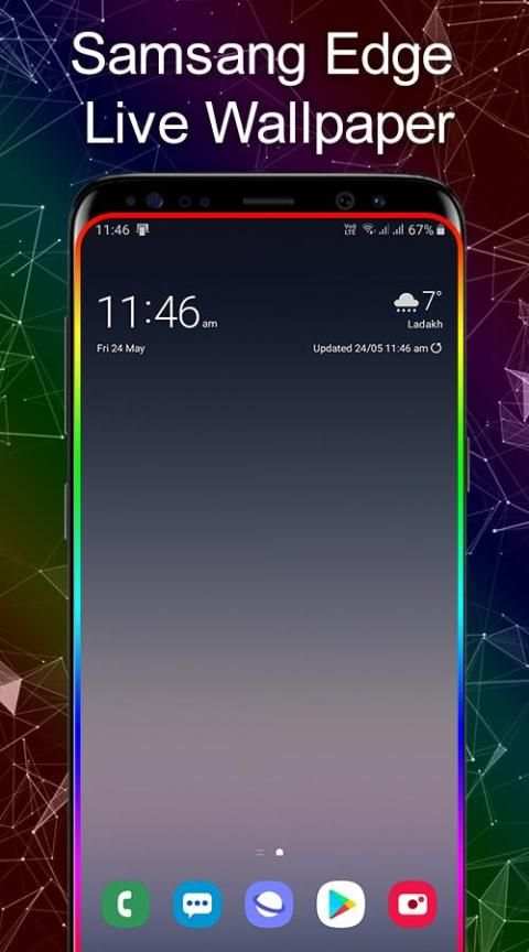 Samsang Edge Lighting Live Wallpaper screenshot 5