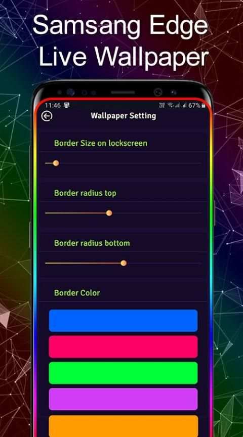 Samsang Edge Lighting Live Wallpaper screenshot 1