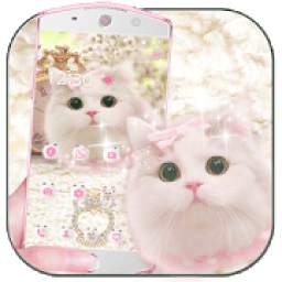 Cute pink kitty Theme