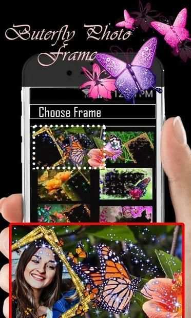 Butterfly Photo frame Photo Editor स्क्रीनशॉट 1