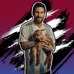 Lionel Messi Stiker wa lucu indonesia icon