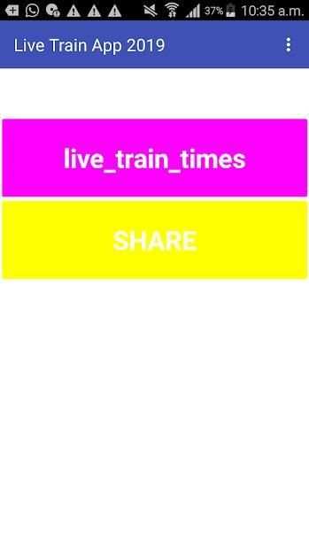 Live Train Time App 2019 स्क्रीनशॉट 1