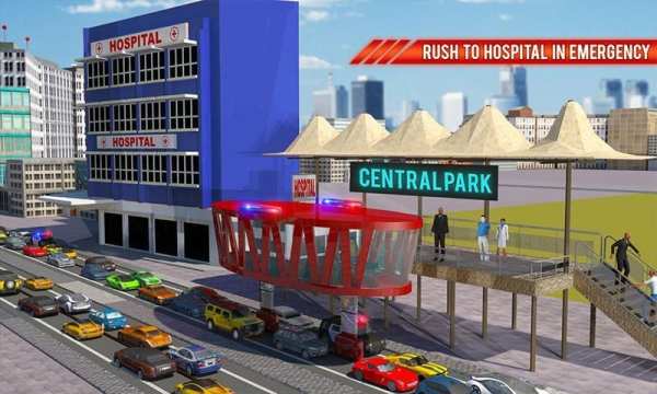 Api Penyelamatan Gyroscopic Bis: Kota Ambulans screenshot 27