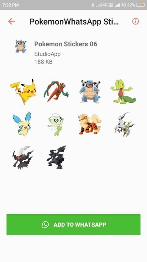 Pokemon Stickers for Whatsapp, Pokémon WA Stickers screenshot 3