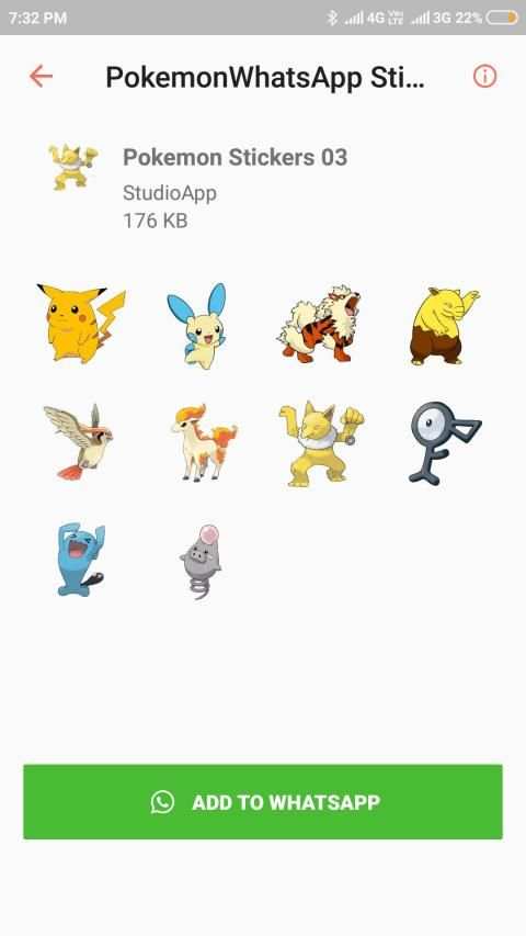 Pokemon Stickers for Whatsapp, Pokémon WA Stickers screenshot 2