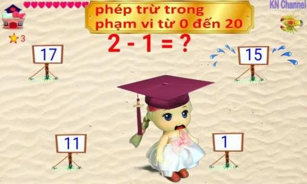 KN Channel Math For Kids Bé Làm Toán स्क्रीनशॉट 3