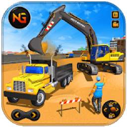 Heavy Excavator Crane Game Construction Sim 2019