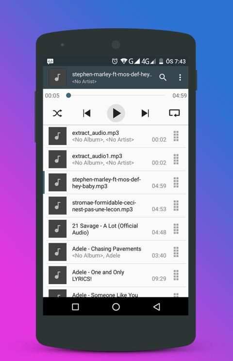 music player स्क्रीनशॉट 3