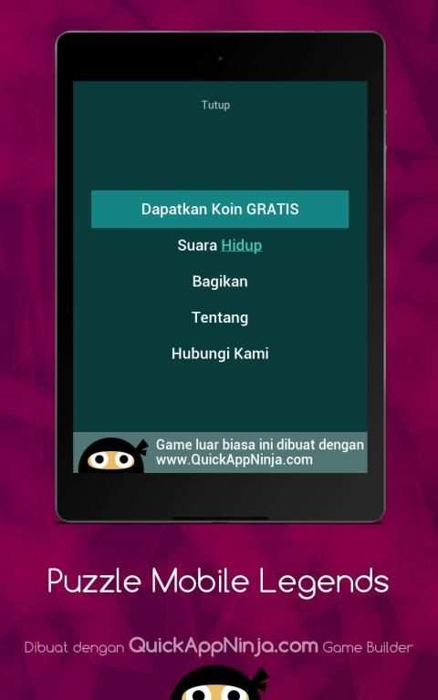 Tebak Puzzle Mobile Legends screenshot 1