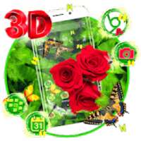 3D Rose Parallax Launcher Theme*