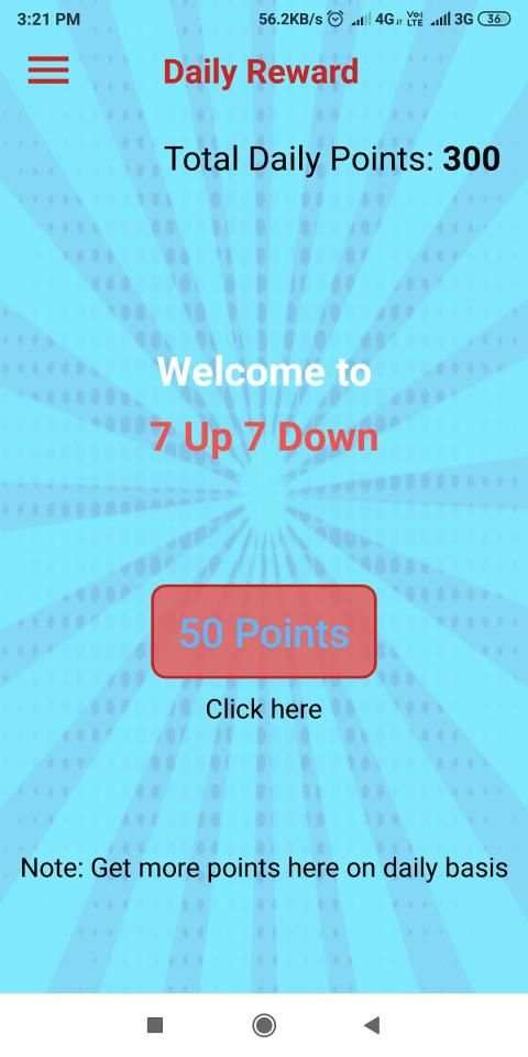 7Up 7Down : Earn Cash Online screenshot 3