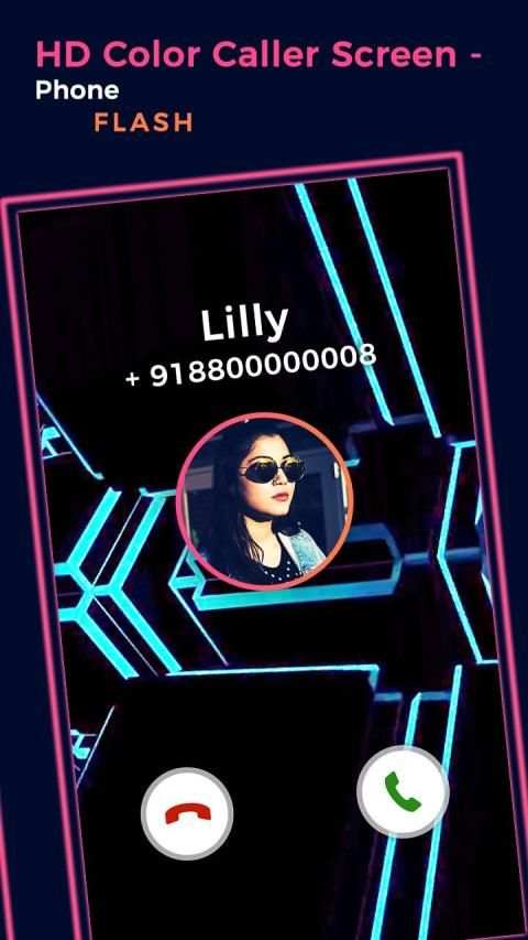 HD Color Caller Screen - Phone Flash स्क्रीनशॉट 1