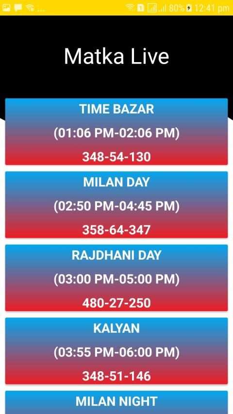 Black Satta Live Results 2019 screenshot 2
