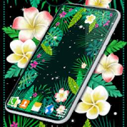 Tropical Leaves and Flowers Live Wallpapers