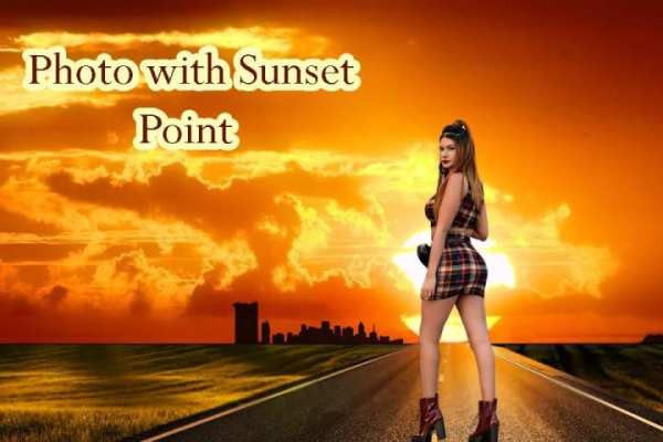 Sunset photo editor - photo with sunset * screenshot 1