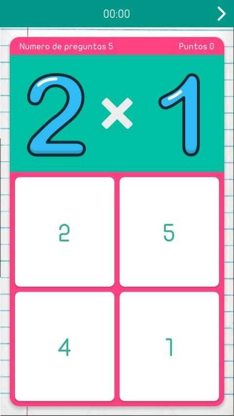 Tablas de multiplicar para primaria Juegos Niños स्क्रीनशॉट 1