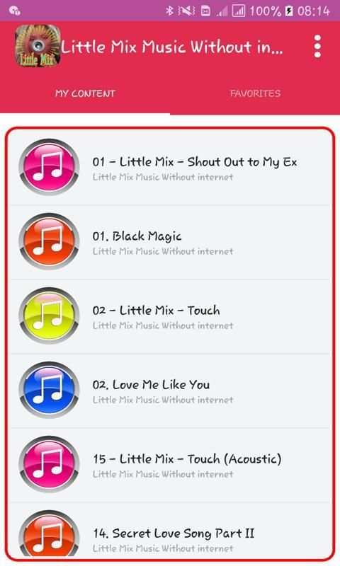 Music Little Mix Without internet screenshot 5