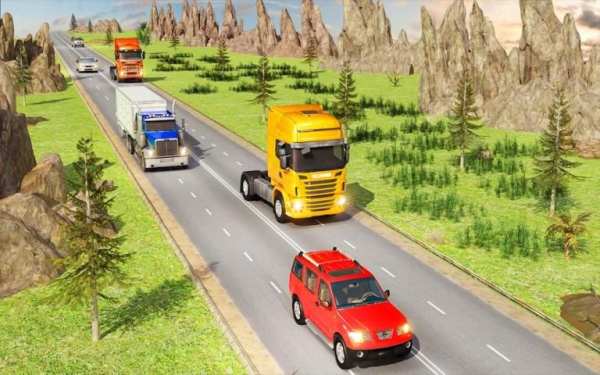 Traffic Highway Truck Racing - Truck Driving स्क्रीनशॉट 5
