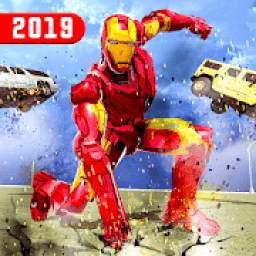 Superhero Iron Robot Rescue Mission 2019