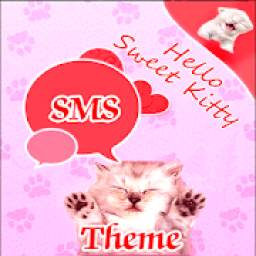 Pink Cats Theme GO SMS Pro