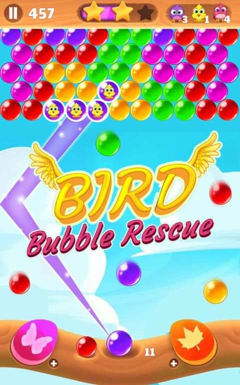 Bird Bubble Rescue screenshot 1
