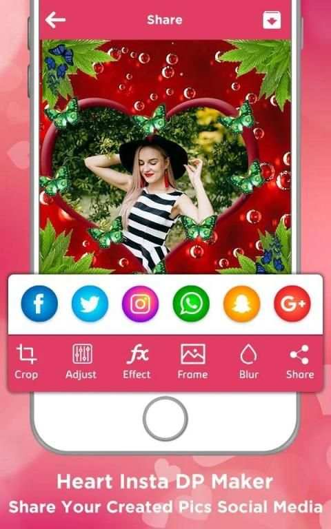 Love Heart Insta Dp Maker screenshot 1