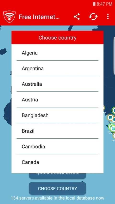 Free Internet Vpn for Android screenshot 2