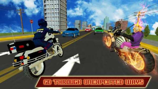 Ghost Hero Rider: Scary Bike Racing screenshot 1