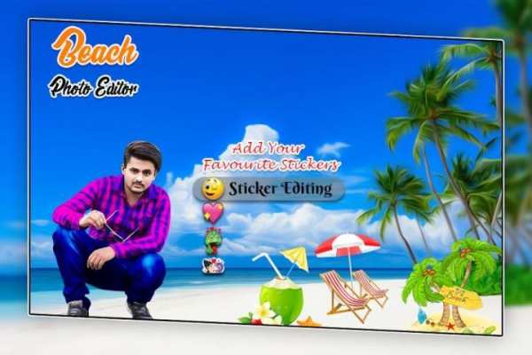 Beach Photo Editor स्क्रीनशॉट 3