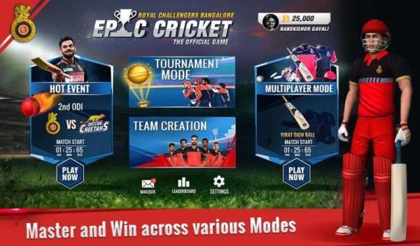RCB Epic Cricket - The Official Game 2 تصوير الشاشة