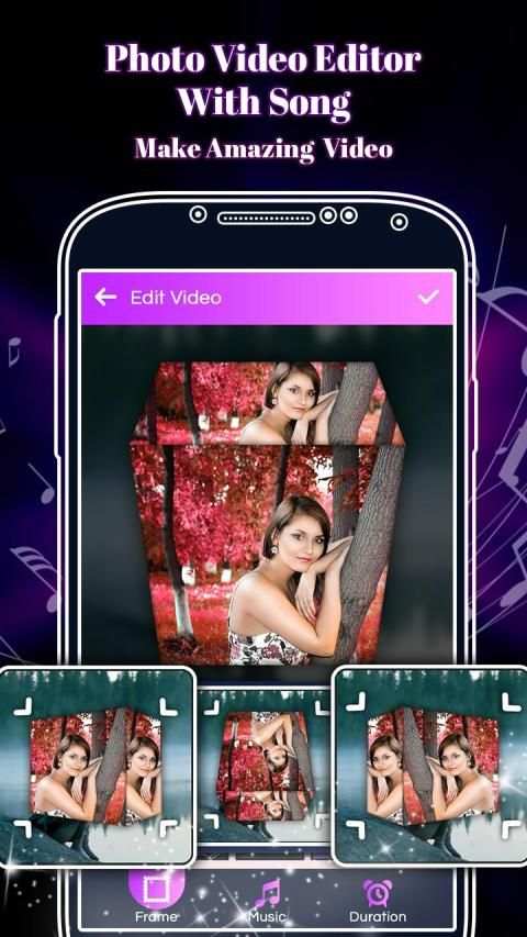 Photo Video Editor with Song स्क्रीनशॉट 2