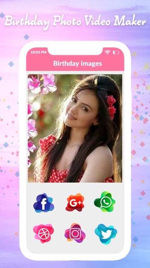 Birthday Video Maker with song स्क्रीनशॉट 3