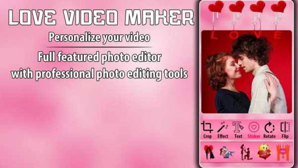 Love Video Maker with Music स्क्रीनशॉट 3
