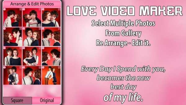 Love Video Maker with Music स्क्रीनशॉट 9
