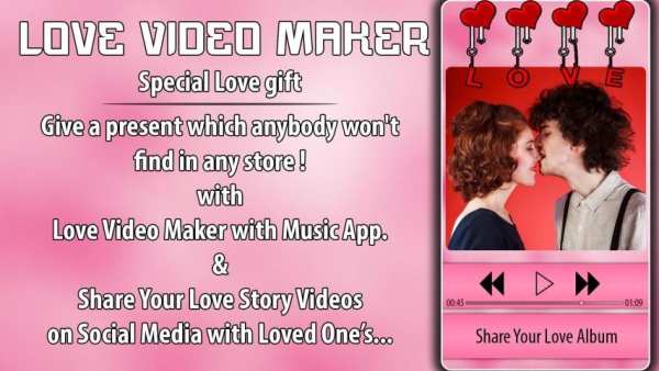 Love Video Maker with Music स्क्रीनशॉट 14