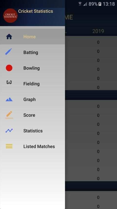 Cricket Statistics स्क्रीनशॉट 1