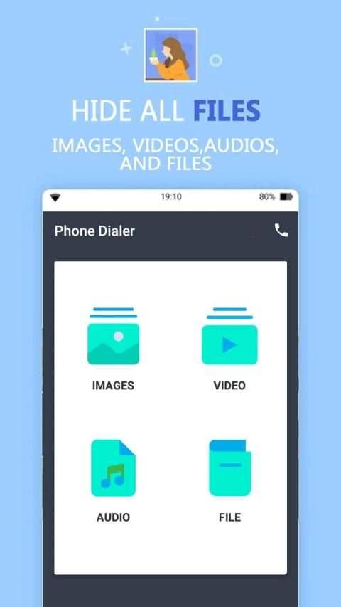 Dialer Vault - Hide Privates Data स्क्रीनशॉट 1