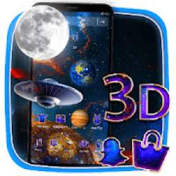 3D Galaxy Parallax Theme