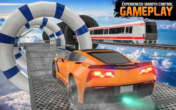 Incredible Driving Tracks - Car Stunts Game screenshot 2