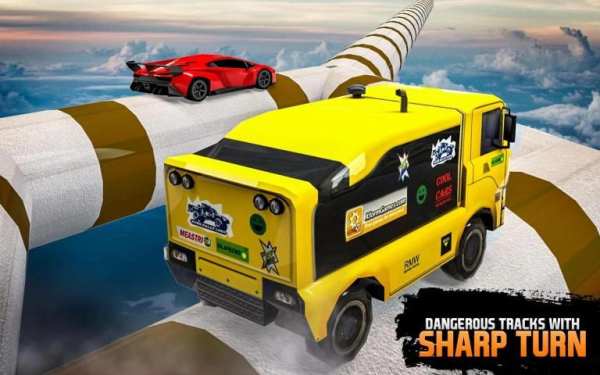 Incredible Driving Tracks - Car Stunts Game screenshot 4