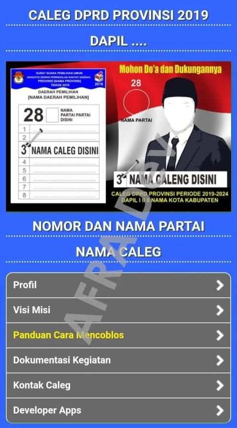 Aplikasi Android Kampanye Caleg screenshot 2