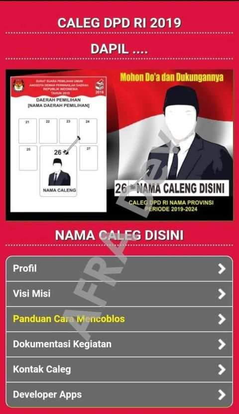 Aplikasi Android Kampanye Caleg screenshot 3