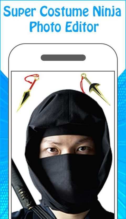 Super Costume Ninja Photo Editor स्क्रीनशॉट 1