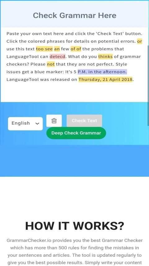 Grammar Checker - Check Grammatical Mistakes screenshot 2