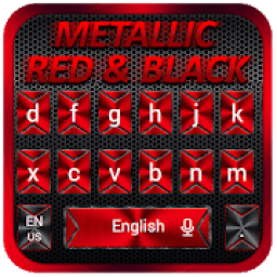 Super Cool Black Red Keyboard Theme आइकन