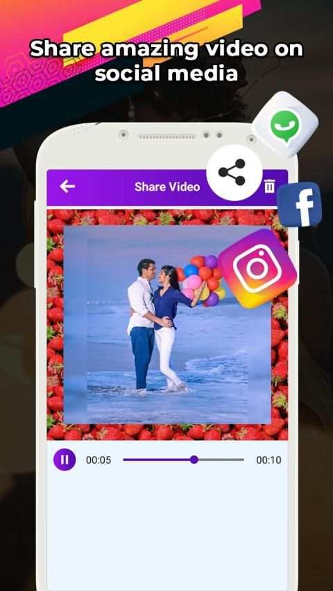 Video Maker with Song - Photo To Video screenshot 1