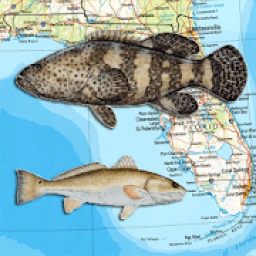 ikon Florida Reef Fishing Scuba Map